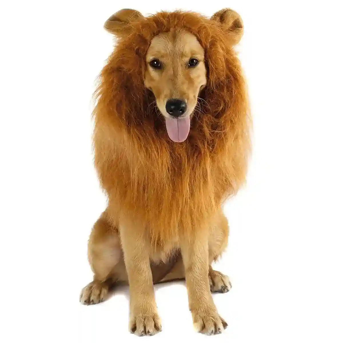 Lion Costume Mane Wig Large Dog Fancy Dress Up Party for Pet Halloween Clothes