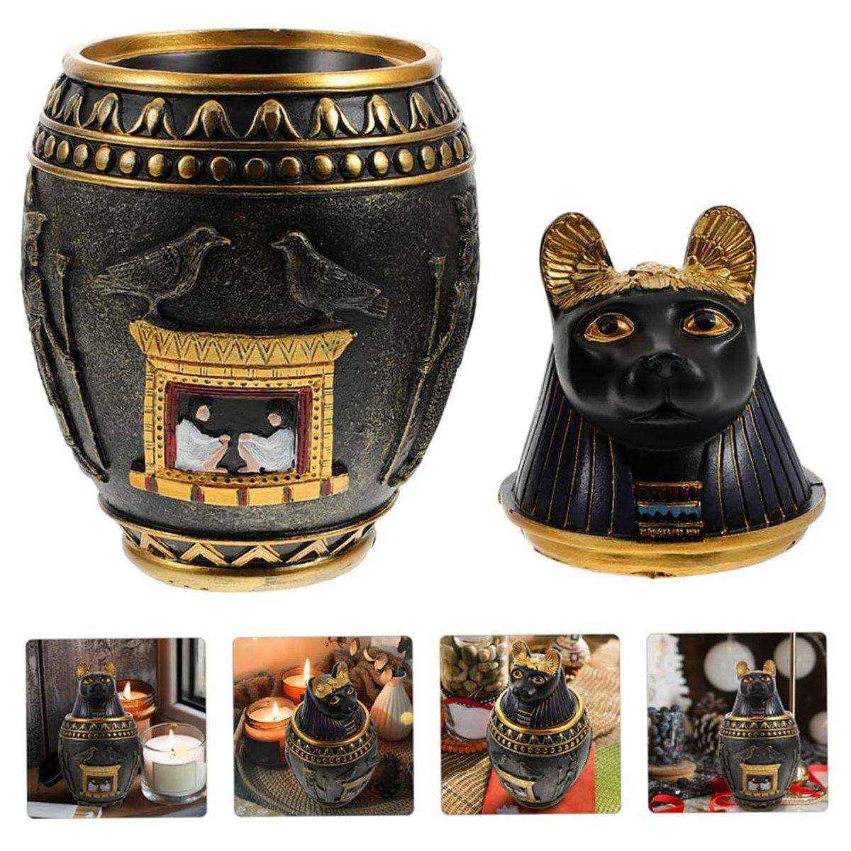 Pet Urn Storage Jar Decorative Ornament for Home Memorial Ashes Container