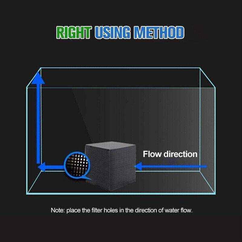 Eco-Aquarium Carbon Filter For Fish Tank Water Purifier Cube Aquarium Cleaner