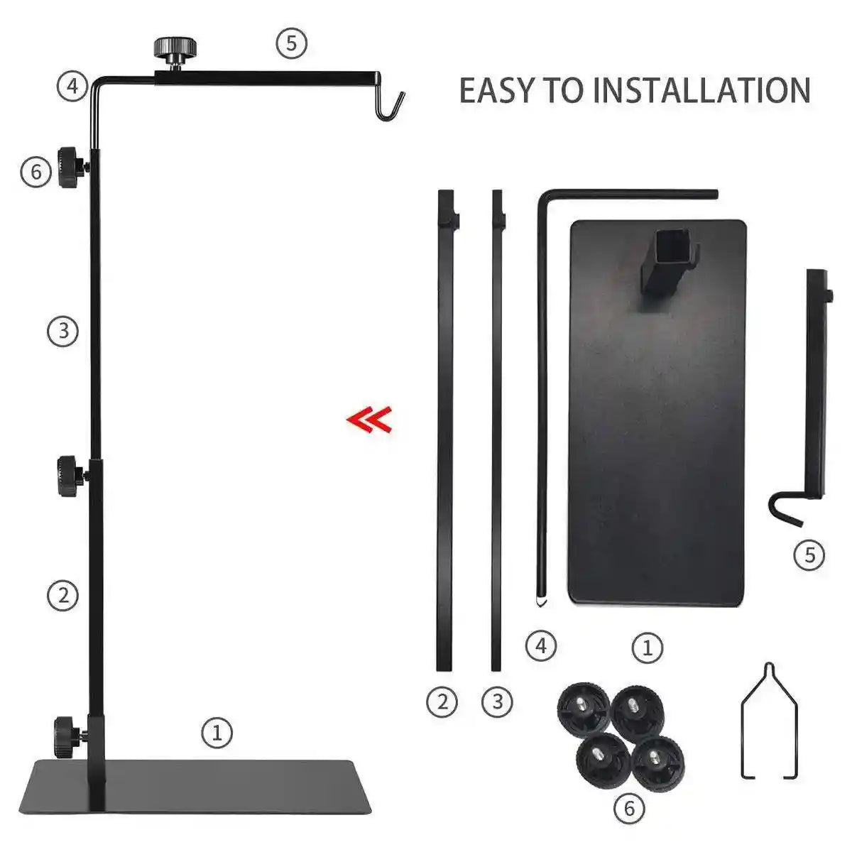 Adjustable Landing Reptile Light Stand For Pet Reptiles Tortoise Centipede