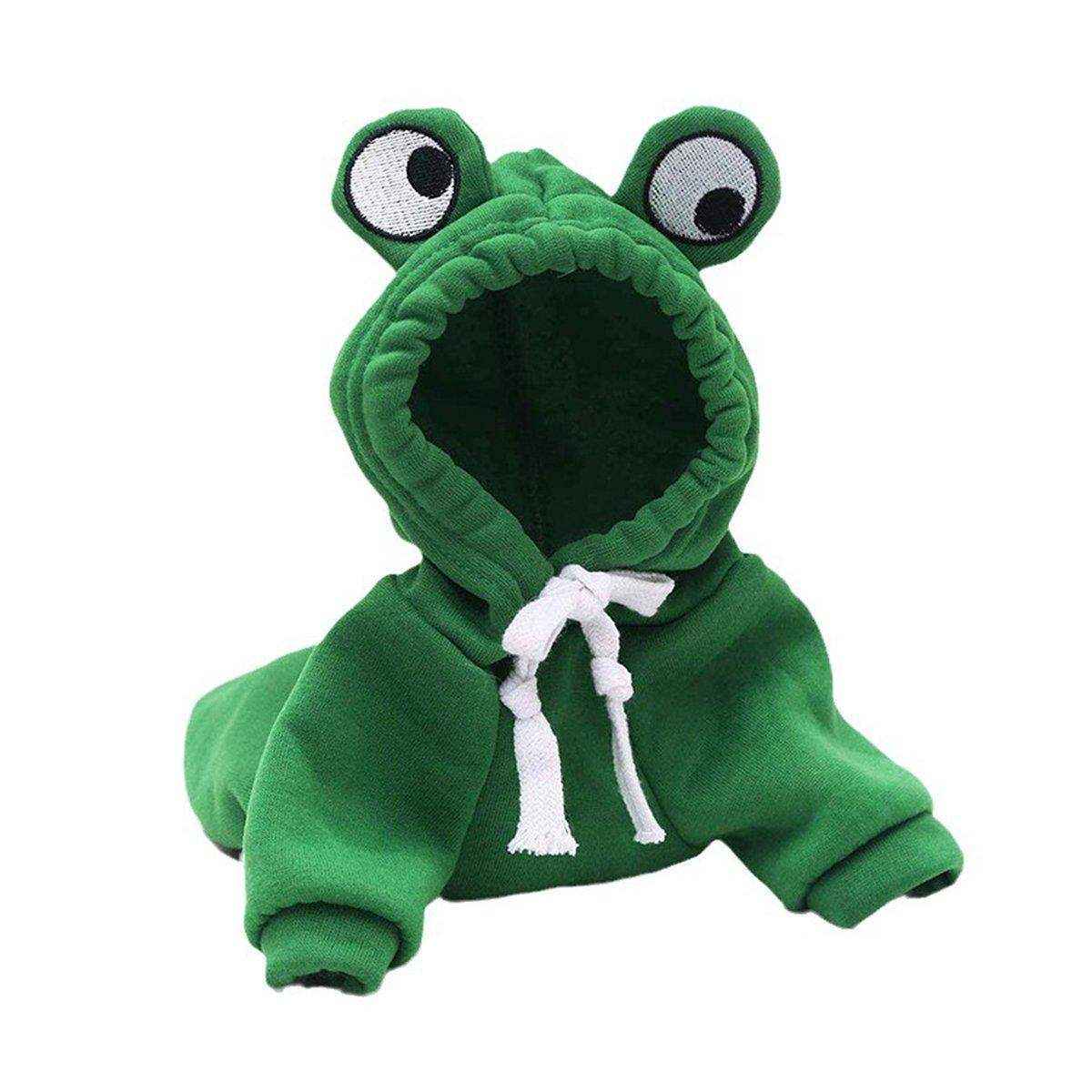 Adorable Cartoon Frog Hooded Vest