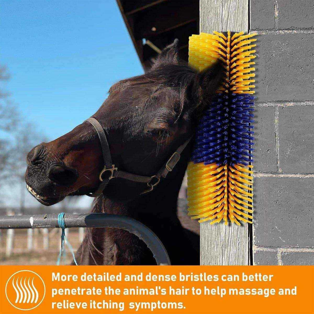 Multifunctional Livestock Brush Nylon Bristles for Horses Cows & Goats