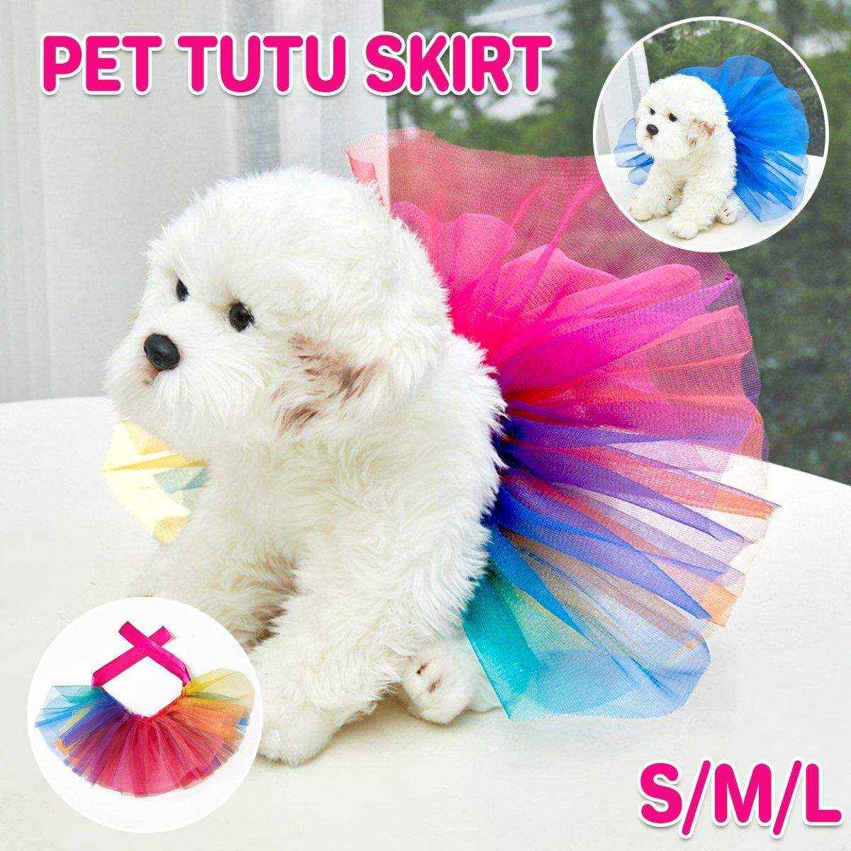Adjustable Pet Tutu Skirt Colorful & Stylish