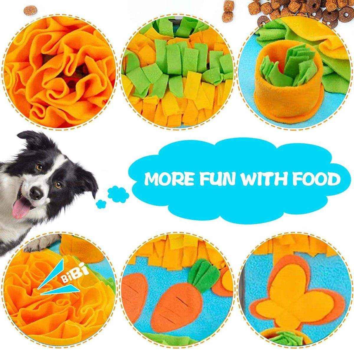Interactive Pet Sniff Mat Dog Snuffle Toys for Slow Feeding and Mental Stimulation