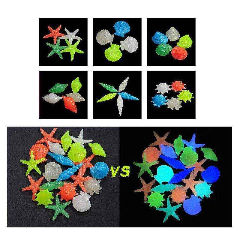 UP TO 500X Luminous Glow Aquarium Stones for Gardens and Decorations