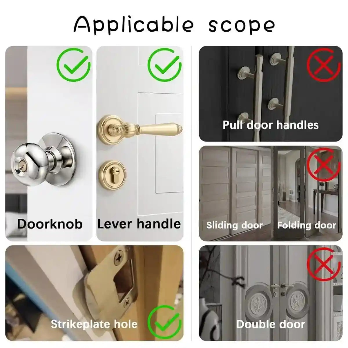Pet Door Blocker Room Door Latch Prevent Dogs From Entering Cat Elastic Door Lock