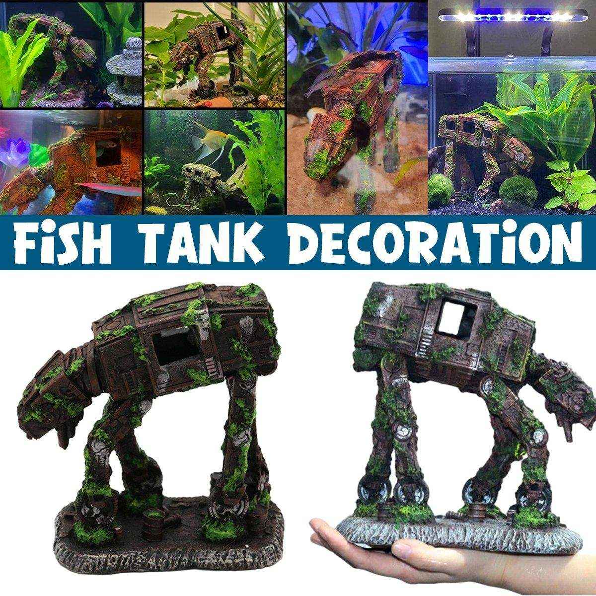 Transformers Robot Dog Aquarium Ornament