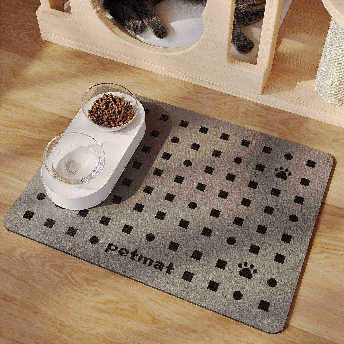 Pet Feeding Mat for Dogs and Cats Absorbent Pet Placemat Waterproof Mat