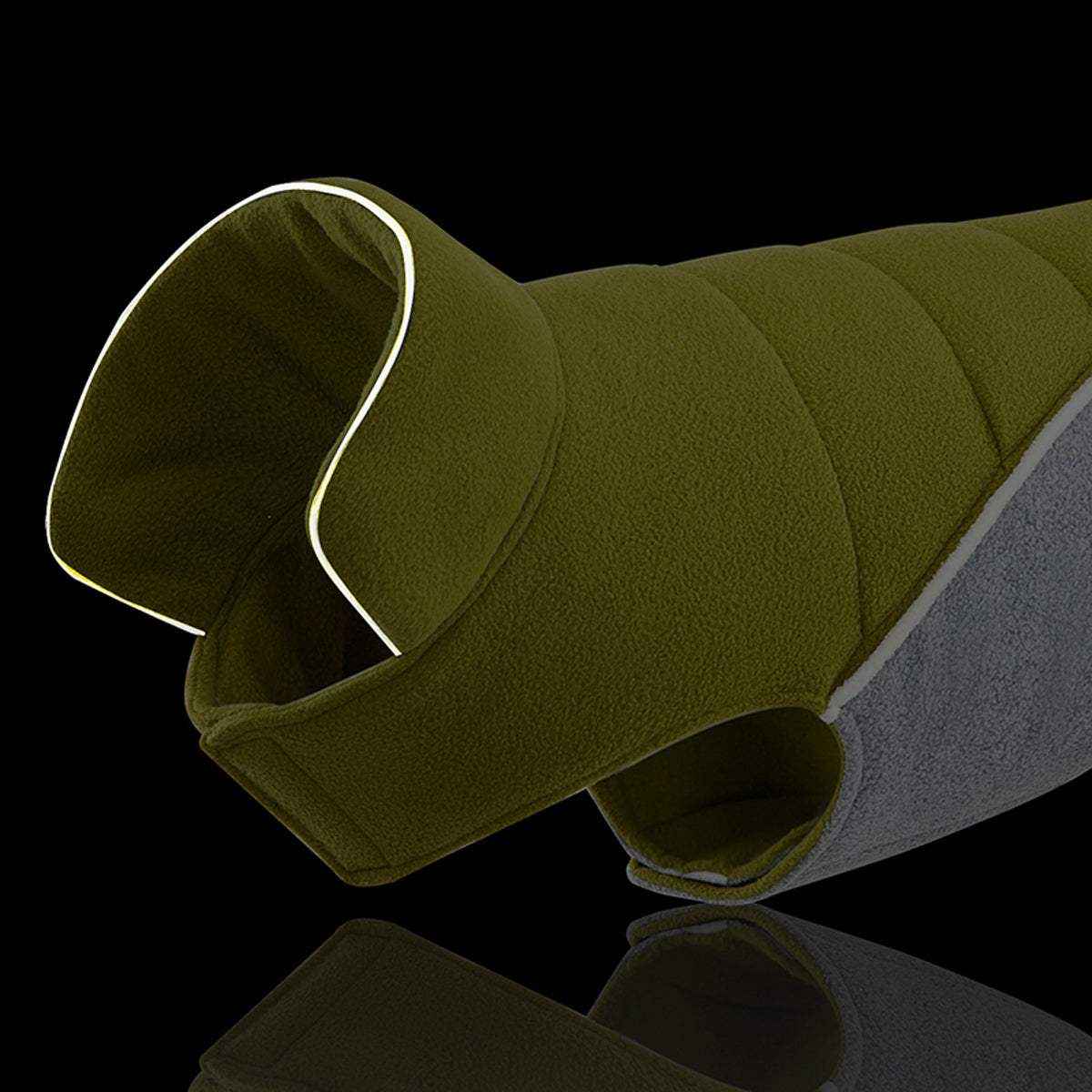 Double-Sided Fleece Dog Jacket for Winter Warmth and Comfort