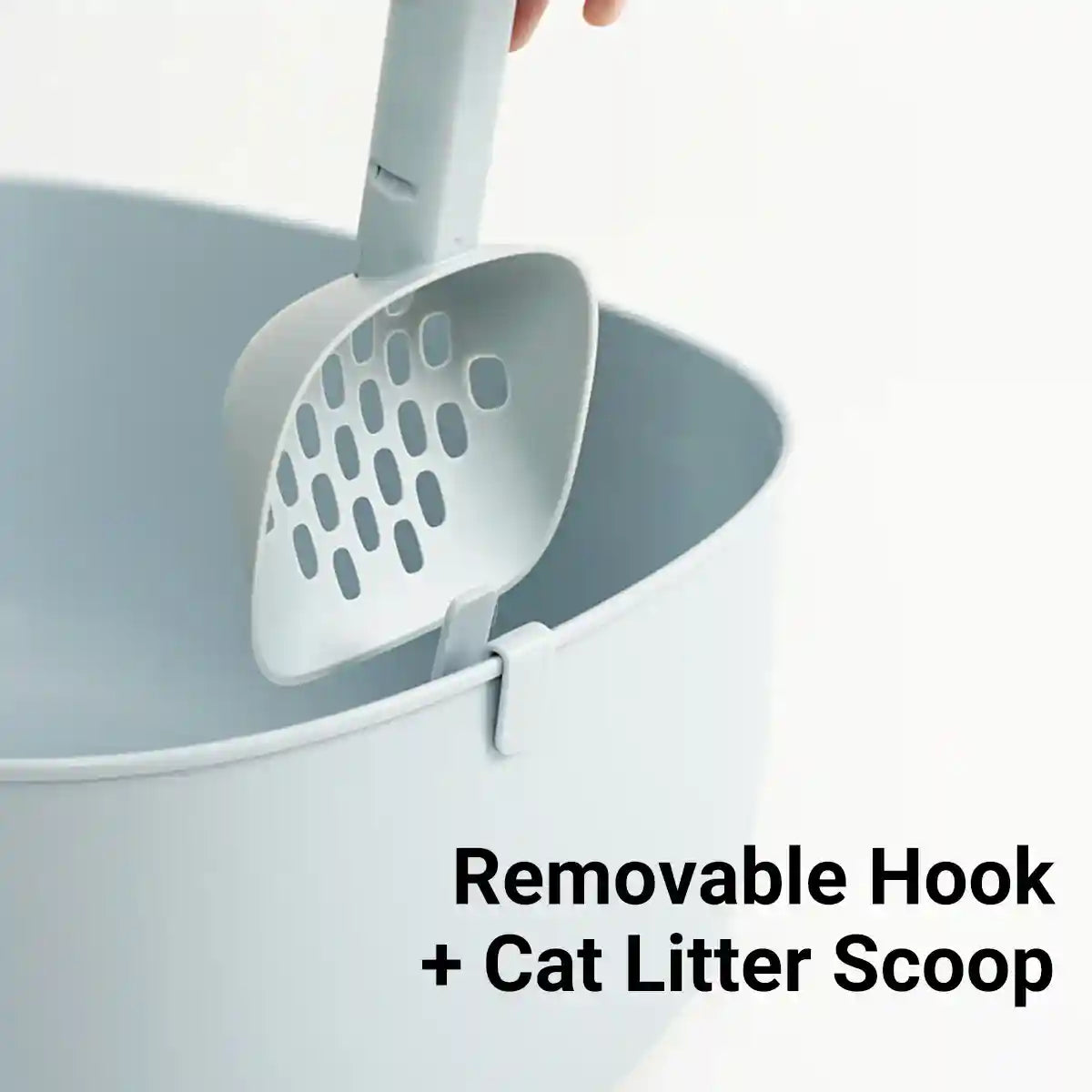 MAKESURE Extra Large Open Cat Litter Box with Scoop and Litter Mat