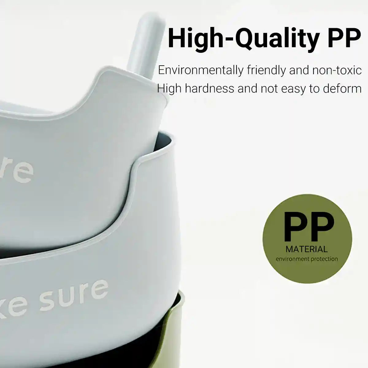 MAKESURE Extra Large Open Cat Litter Box with Scoop and Litter Mat