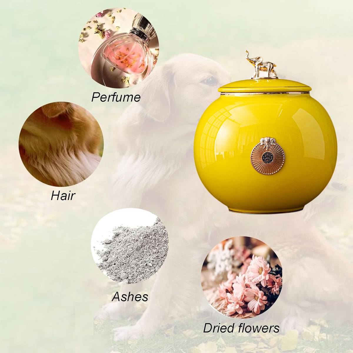 Pet Urn Medium - Memorial Keepsake Urn for Cat & Dog Ashes