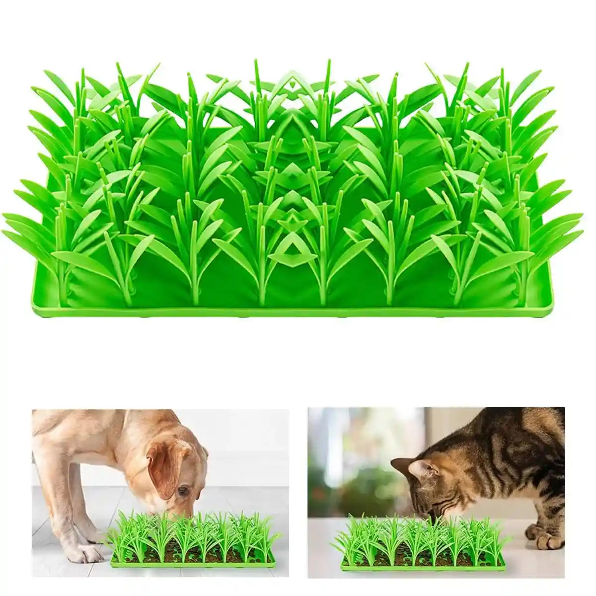 Silicone Grass Slow Feeder Mat Anti-Slip Pet Food Licking Pad