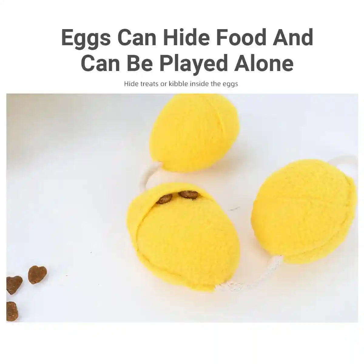 Hen Laying Eggs Dog Toy Plush Squeaky Treat Puzzle for Small Dogs