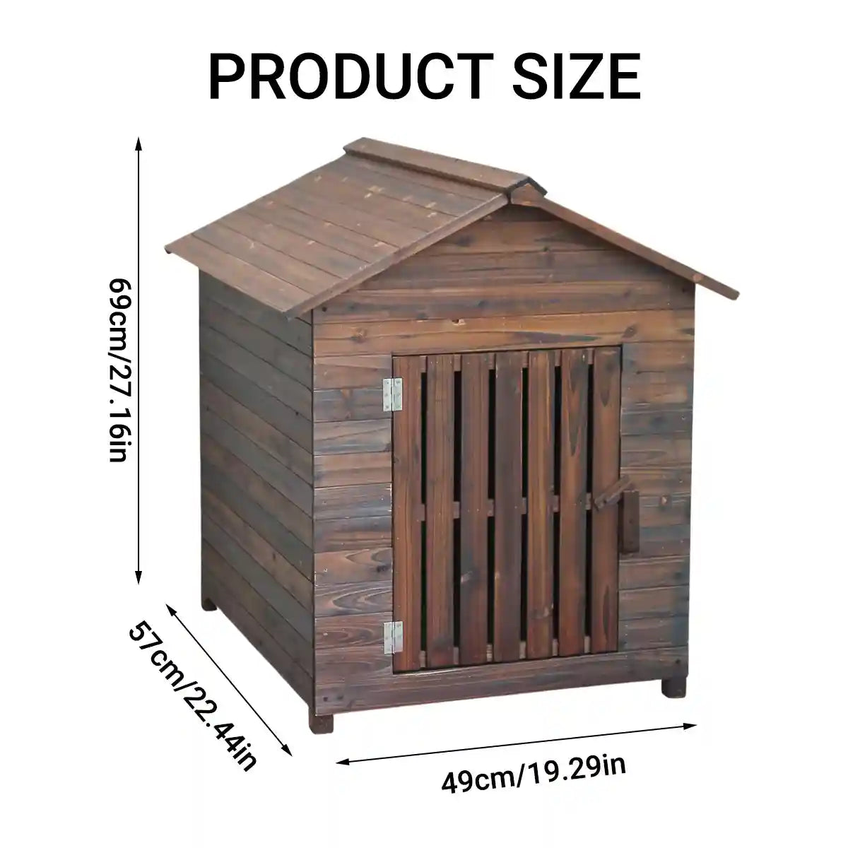 Weatherproof Wooden Dog House Outdoor Kennel