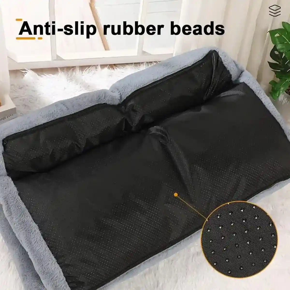 Plush Sofa Cat Bed for Indoor Pets Comfy Nest for Cats & Small Dogs