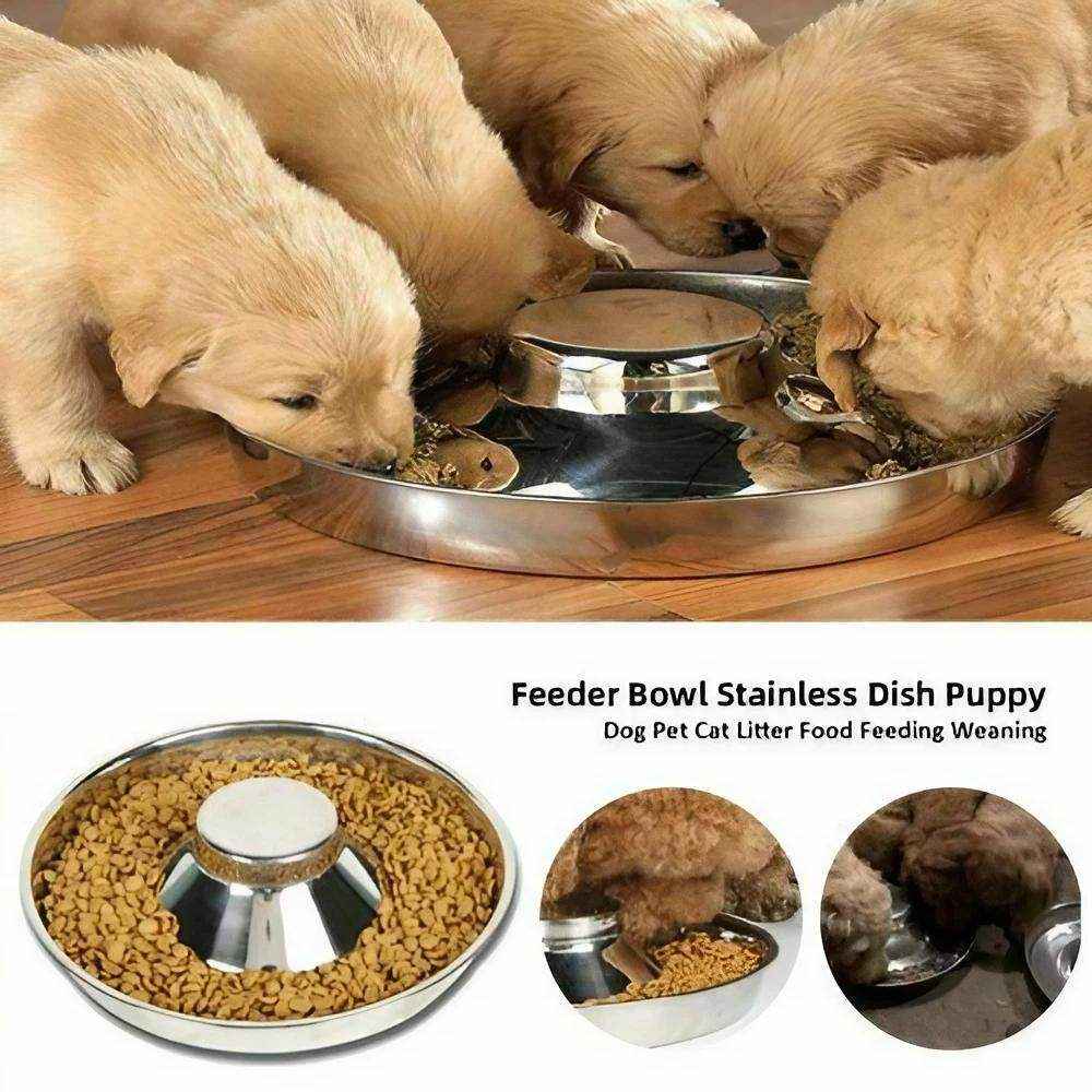Feeder Bowl Stainless Steel Dog Bowls 26/30/34cm