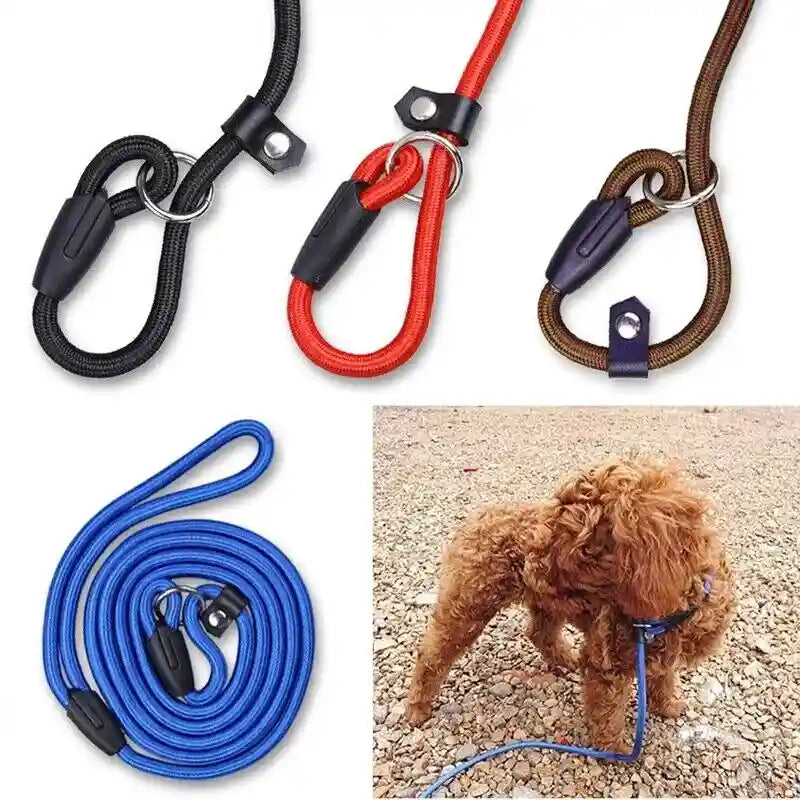 Dog Training Correction Leash Brown