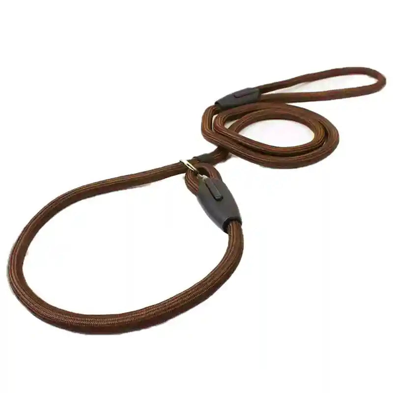 Dog Training Correction Leash Brown