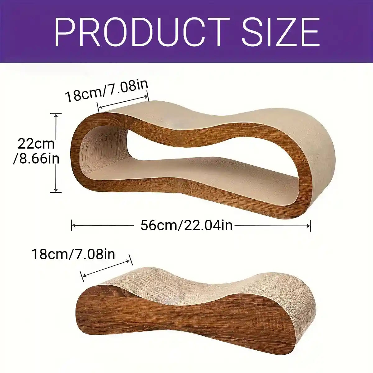 2-in-1 Cat Scratching Post & Lounger