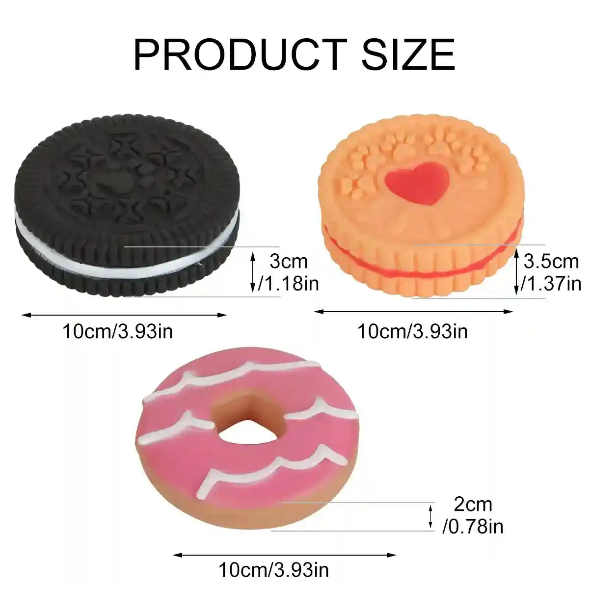 Durable Puppy Teething Toys Squeaky Chew Toys for Small & Medium Dogs