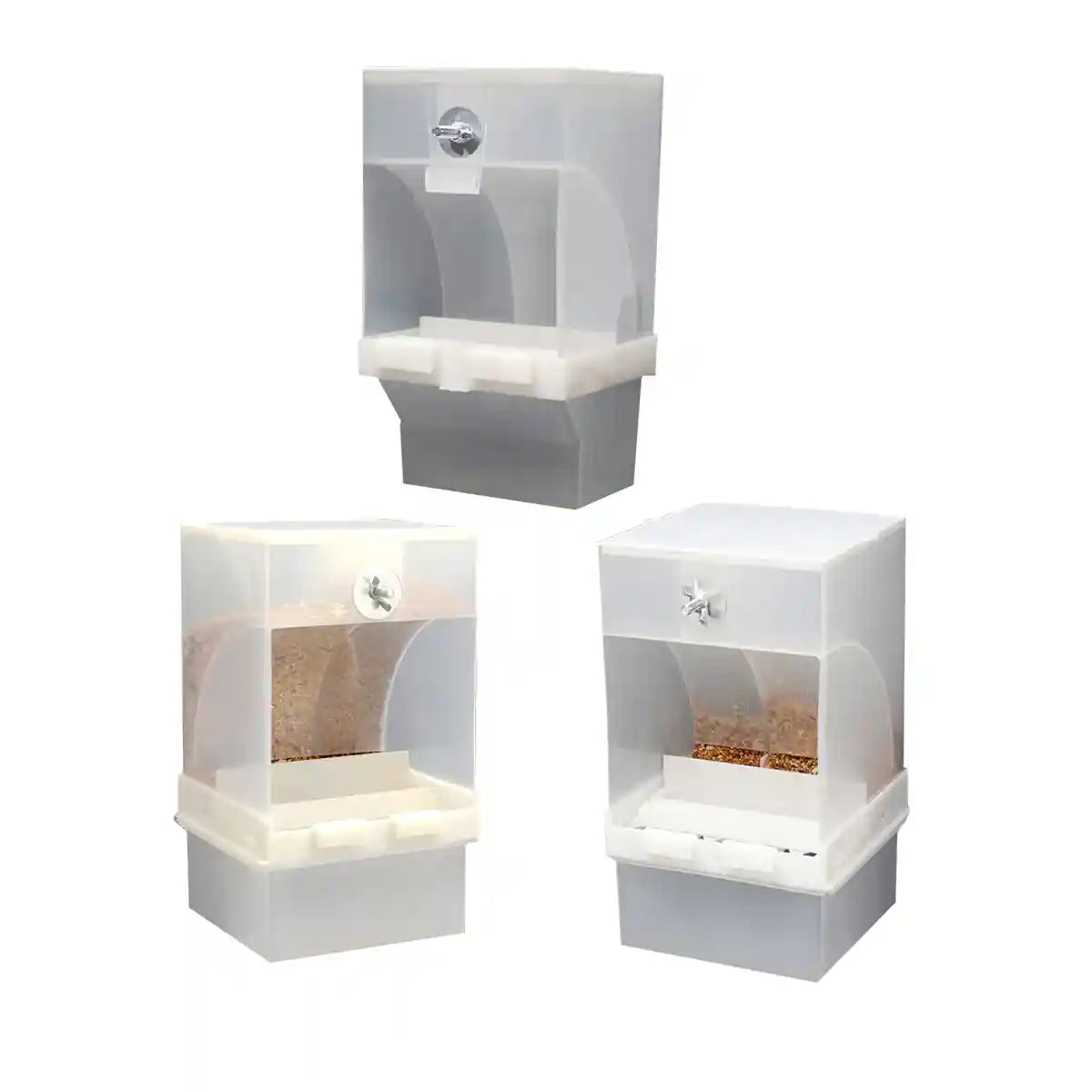 Automatic Bird Feeder with Double Grid and Easy-Clean Tray