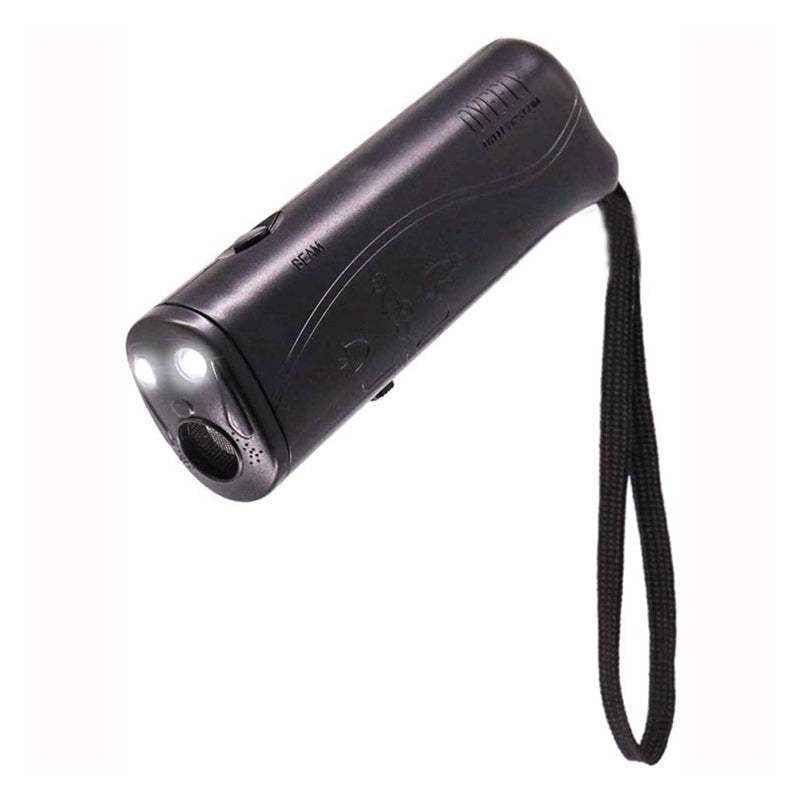 Ultrasonic Dog Repeller Deterrent Device Handheld Dog Chaser with LED Flashlight