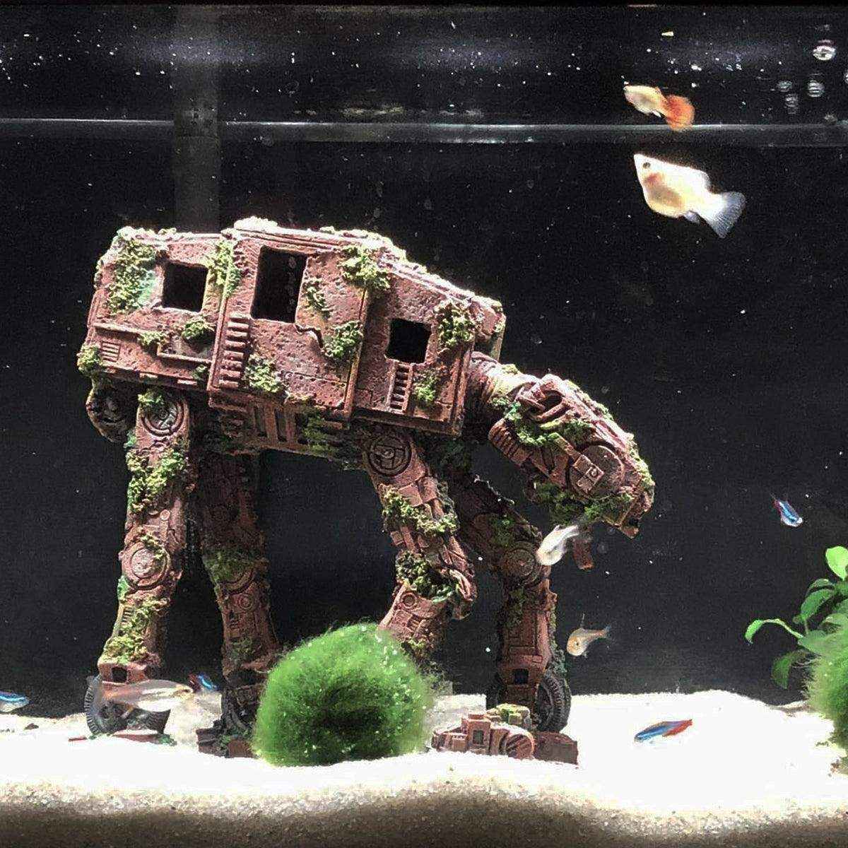 Transformers Robot Dog Aquarium Ornament