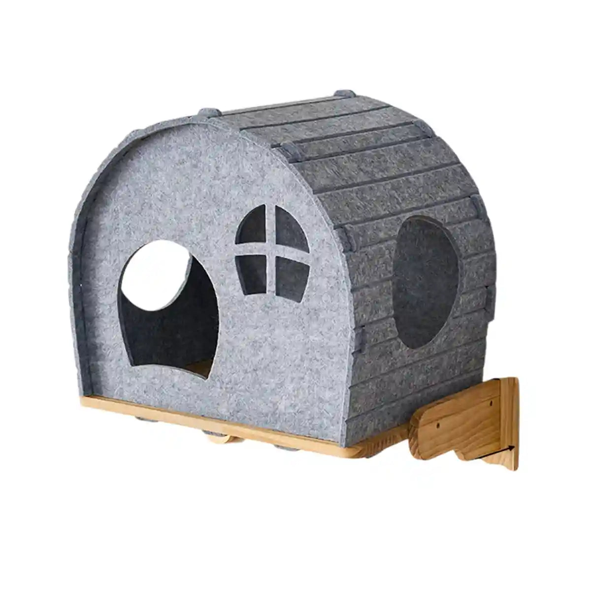 DIY Pegboard Cat Climbing Frame