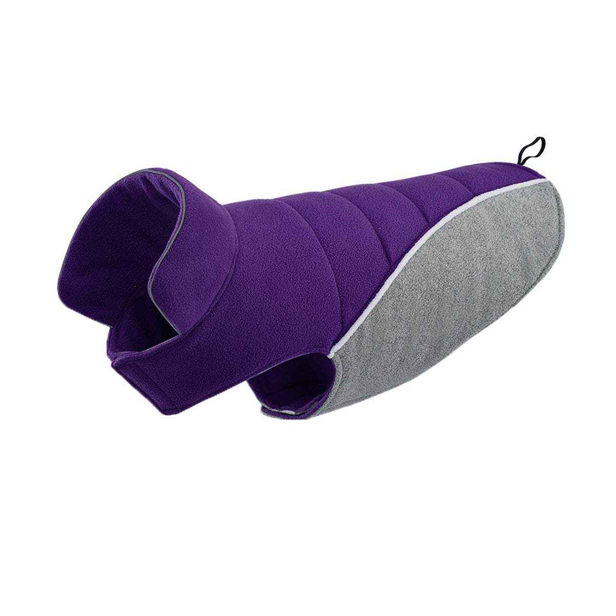 Double-Sided Fleece Dog Jacket for Winter Warmth and Comfort