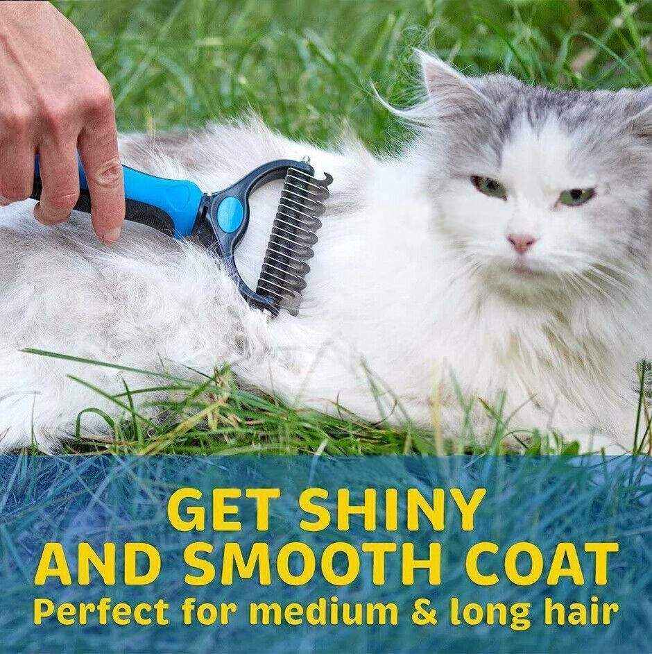 Versatile Deshedding Brush for Dogs & Cat Comb with Massage Gloves