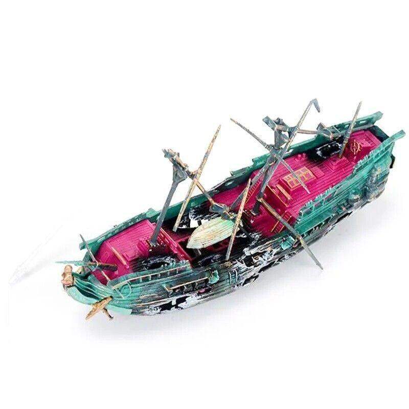 Split Wreck Ship Aquarium Decor
