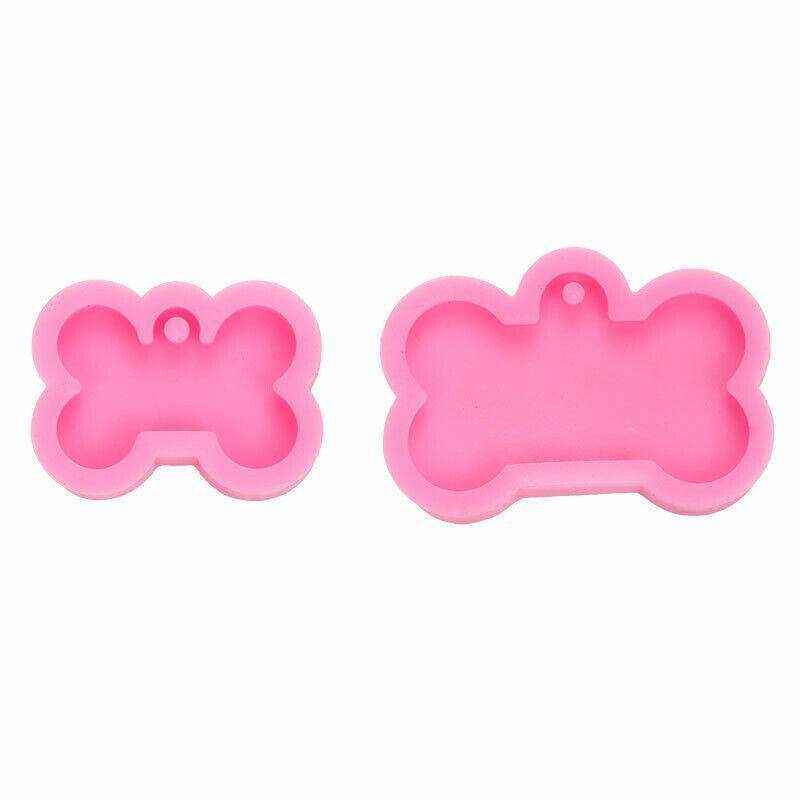 Silicone Mold for DIY Dog Tag Resin Crafts Bone Shape Design