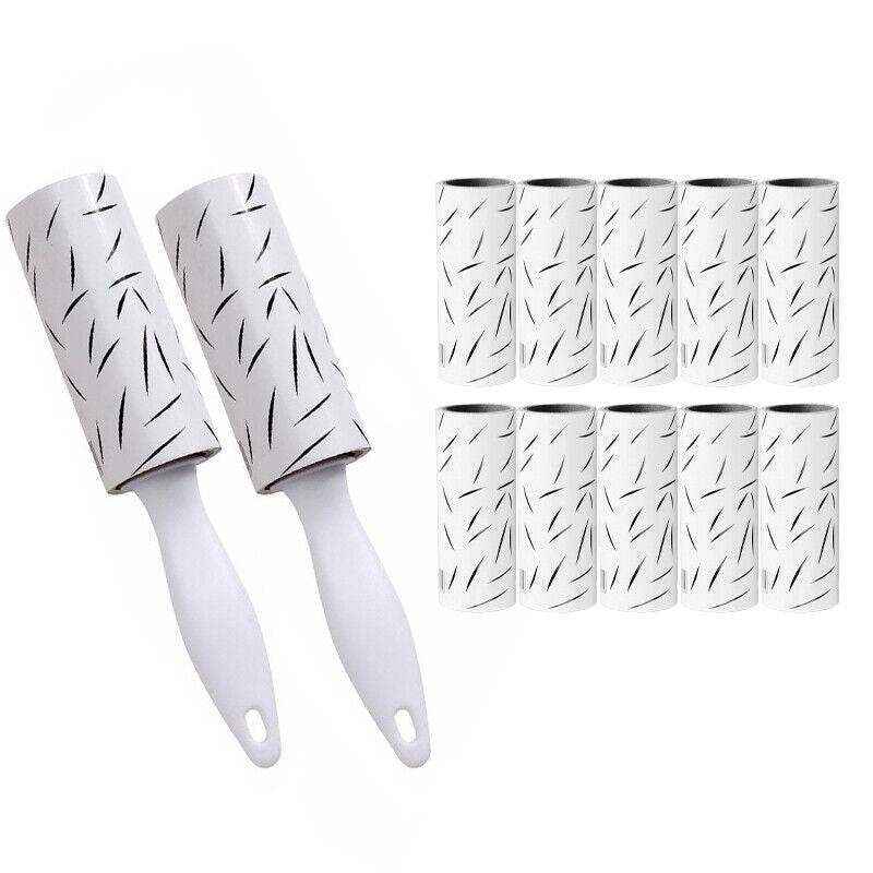 2 Lint Rollers With10 Refill Rolls 2 Colours