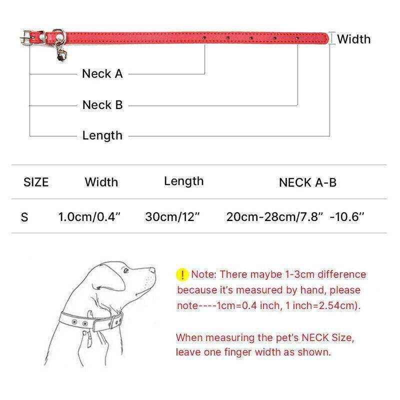 Stylish Designer Dog Collars Premium PU Leather & Adjustable Fit 9 Colours