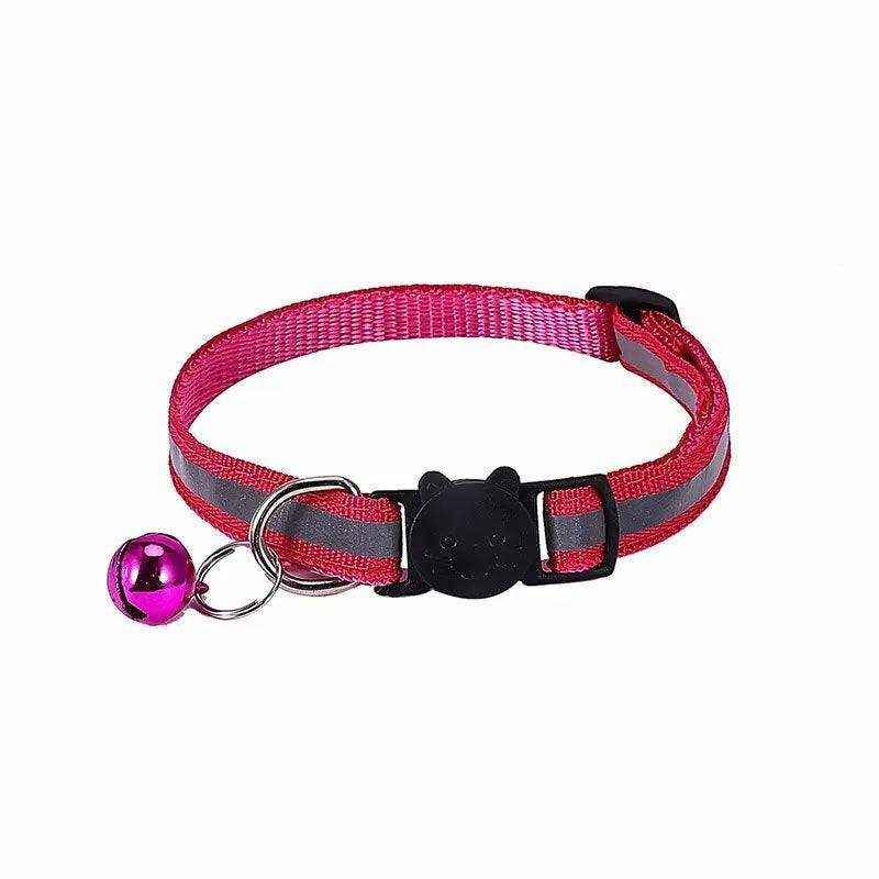 Pet Collar With Reflective Stripe Light Up Collars 12 Colours