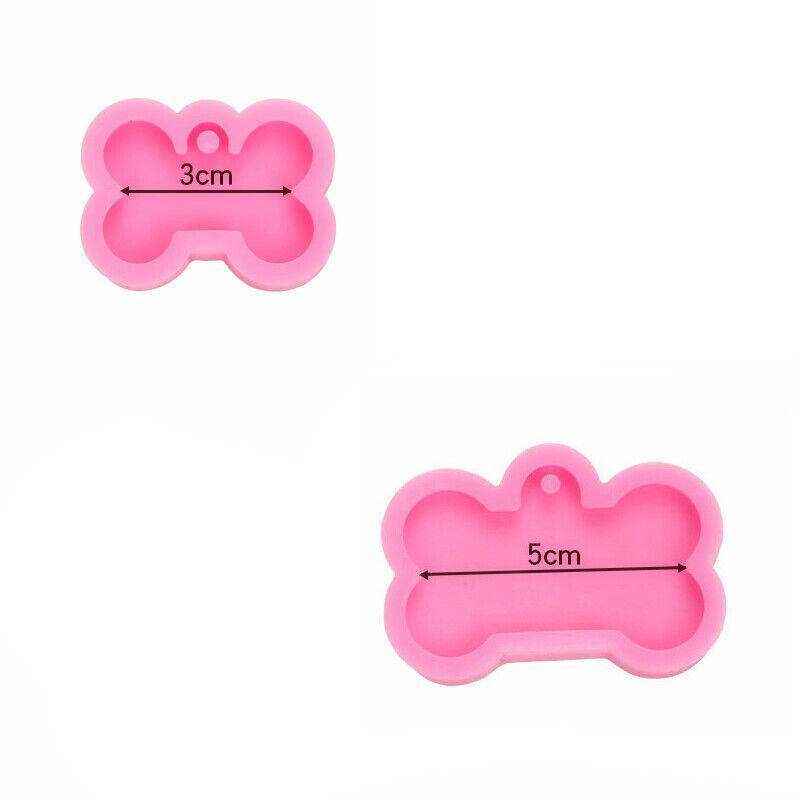 Silicone Mold for DIY Dog Tag Resin Crafts Bone Shape Design