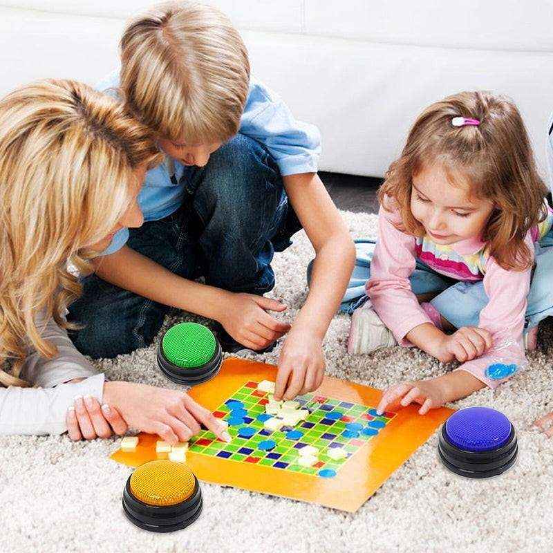 Recordable Talking Buttons For Pet Training 4 Colours