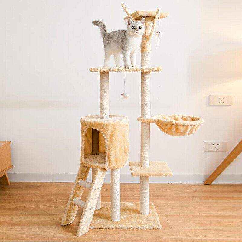 Multi-Level Cat Tower Cat Tree 4 Colours