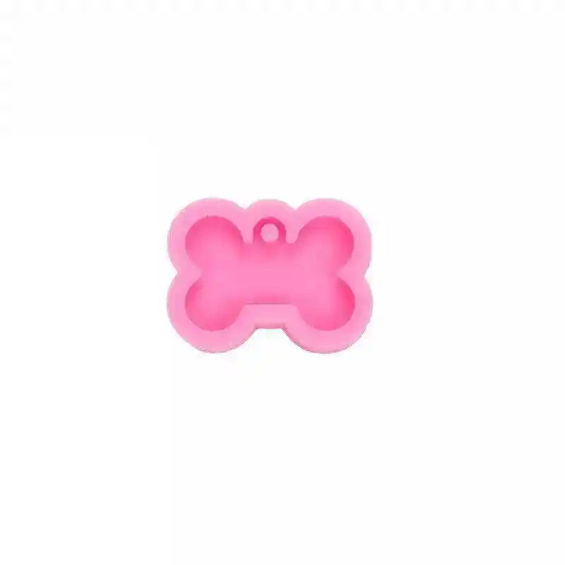 Silicone Mold for DIY Dog Tag Resin Crafts Bone Shape Design