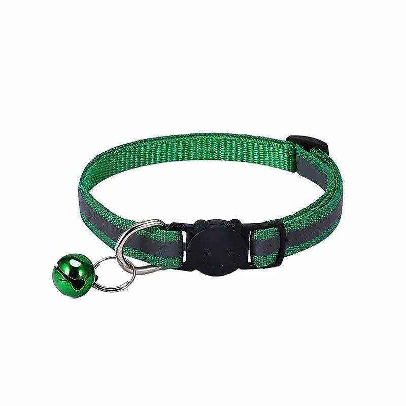 Pet Collar With Reflective Stripe Light Up Collars 12 Colours