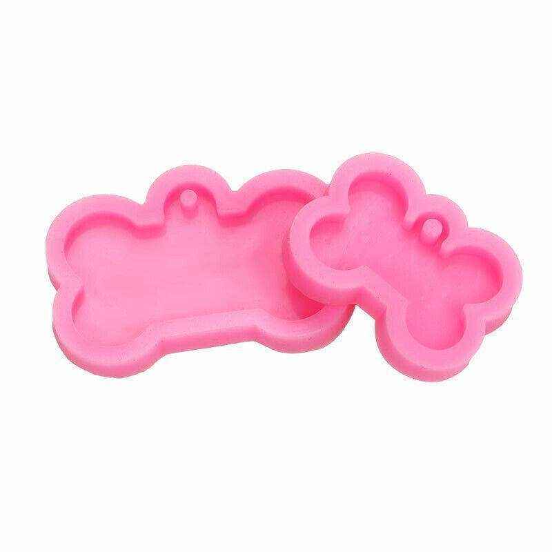 Silicone Mold for DIY Dog Tag Resin Crafts Bone Shape Design