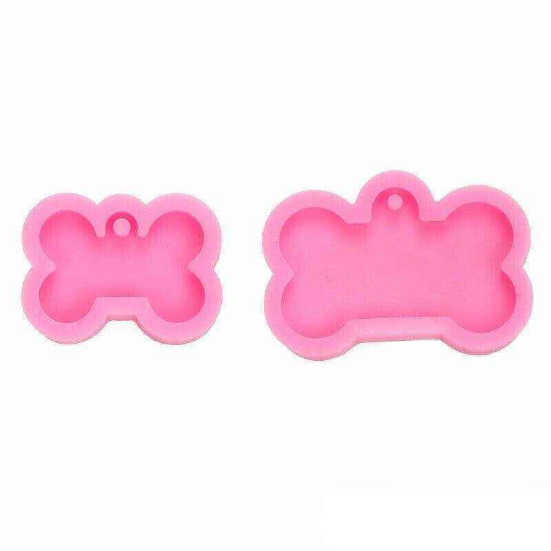 Silicone Mold for DIY Dog Tag Resin Crafts Bone Shape Design