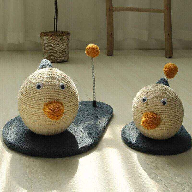 Cat Scratching Post with Interactive Toys