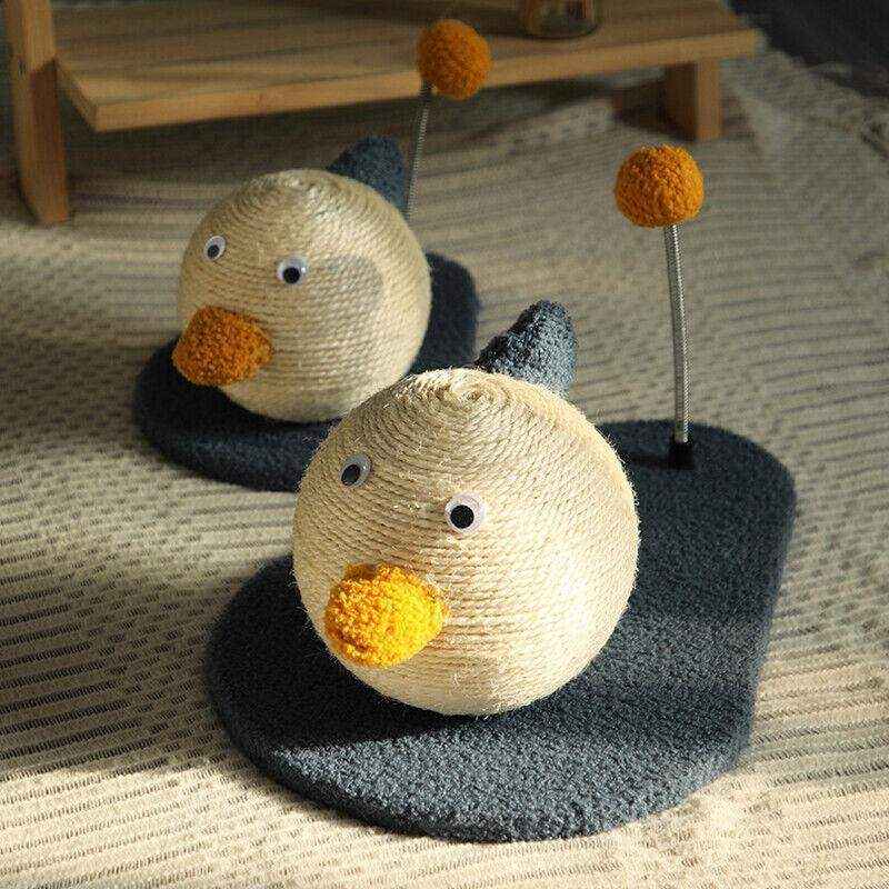 Cat Scratching Post with Interactive Toys