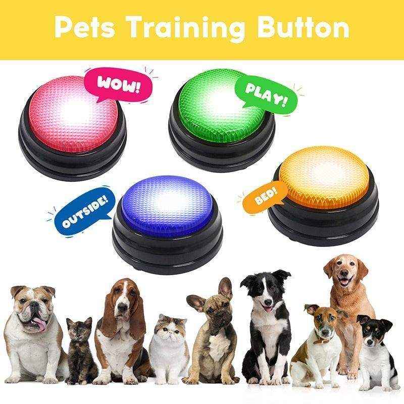 Recordable Talking Buttons For Pet Training 4 Colours