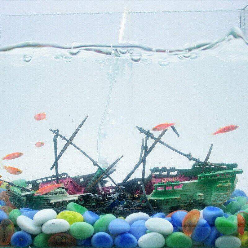 Split Wreck Ship Aquarium Decor