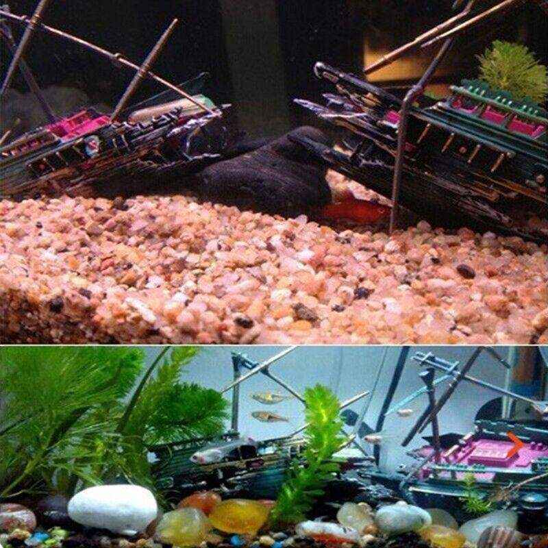 Split Wreck Ship Aquarium Decor