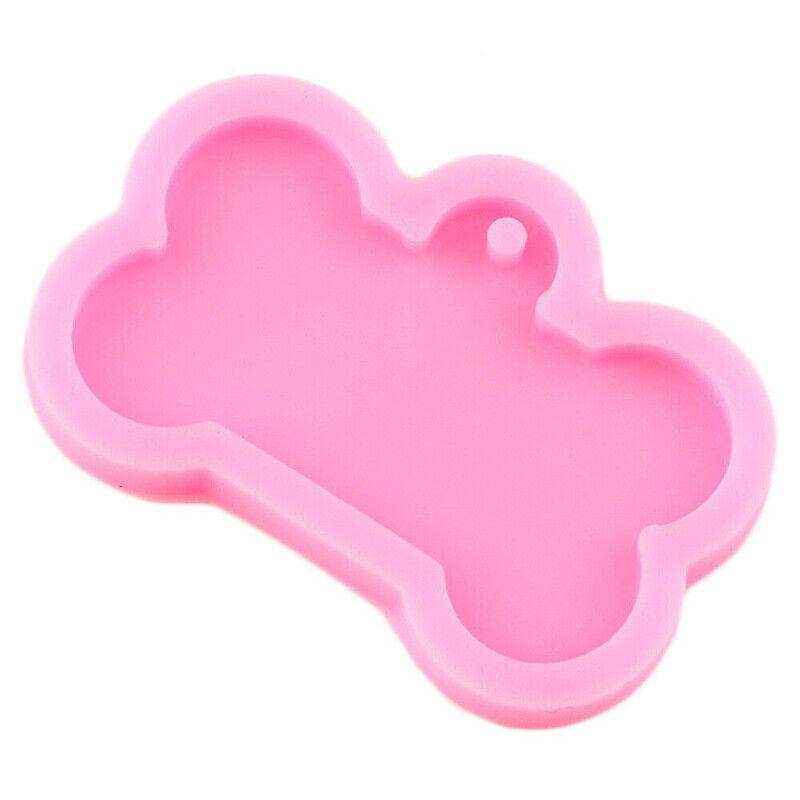 Silicone Mold for DIY Dog Tag Resin Crafts Bone Shape Design