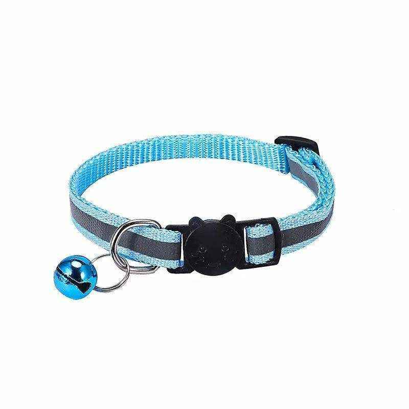 Pet Collar With Reflective Stripe Light Up Collars 12 Colours